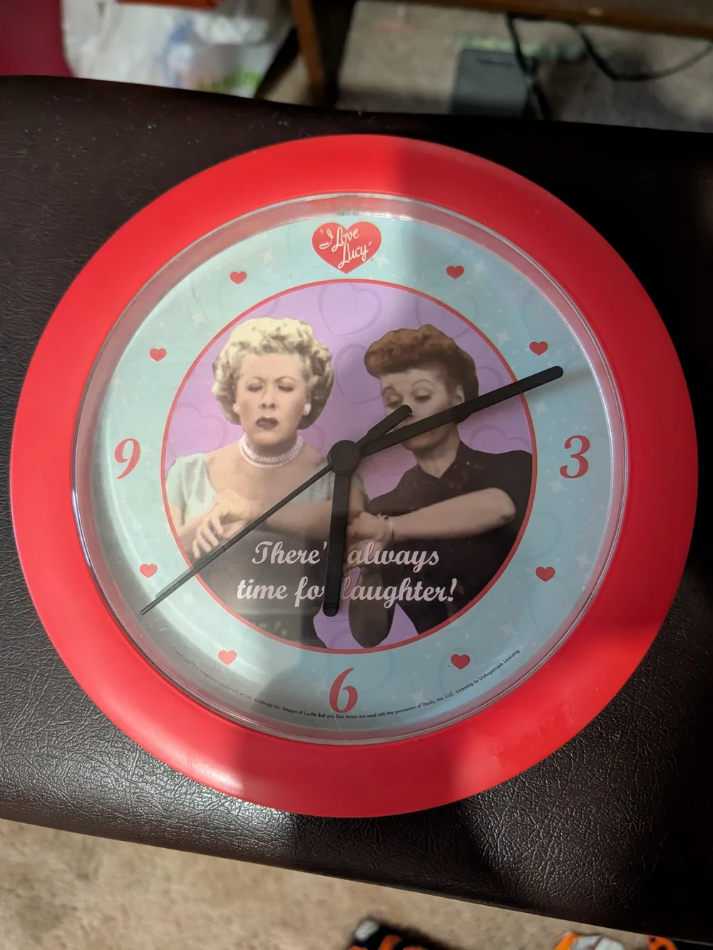 ♥️I Love Lucy Wall Clock And Licence Plate- Retro Decorative Wall Decor Bundle